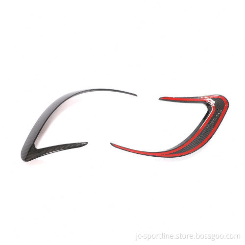 Carbon Fiber Rear Bumper Splitter Fins for Mercedes-Benz AMG GT (X290) Coupe GT43 GT50 GT53 (2018-2021)